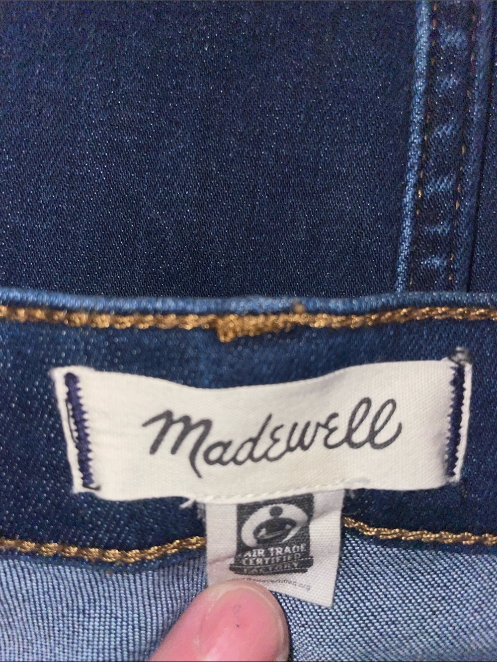 NWOT Madewell Dark Wash/Dark indigo 10” High-Rise Skinny Jeans. 27P - Picture 2 of 9